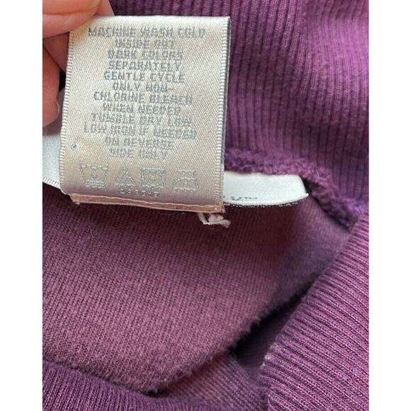 3 for $25-Sport Savvy Cowl Neck Pullover-Soft Violet-Small-Velour - Picture 4 of 7